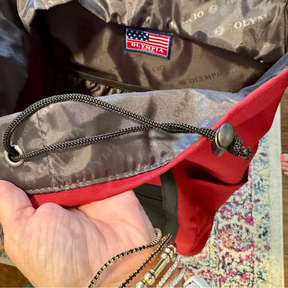 Olympia Red and Black Duke Urban Backpack - NEW